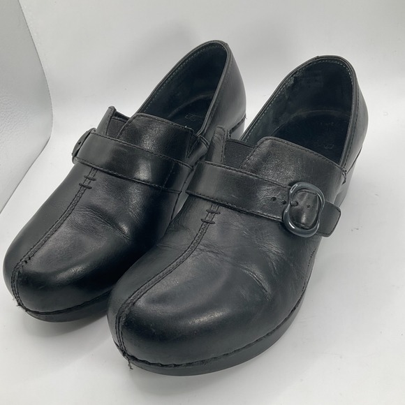 Dansko Shoes - Dansko Tamara Leather Buckle Monk Strap Clog Slip-On Comfort Occupational EU 38